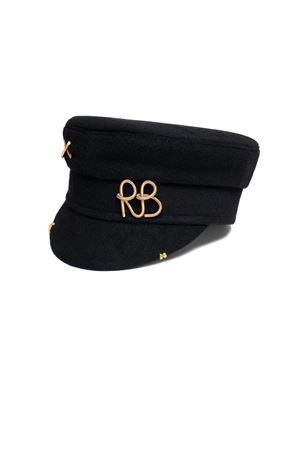 Piercing-inspired Baker Boy Cap RUSLAN BAGINSKIY | KPC033FW25WPRSTMRBBLK
